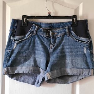 Indigo Blue Maternity Shorts